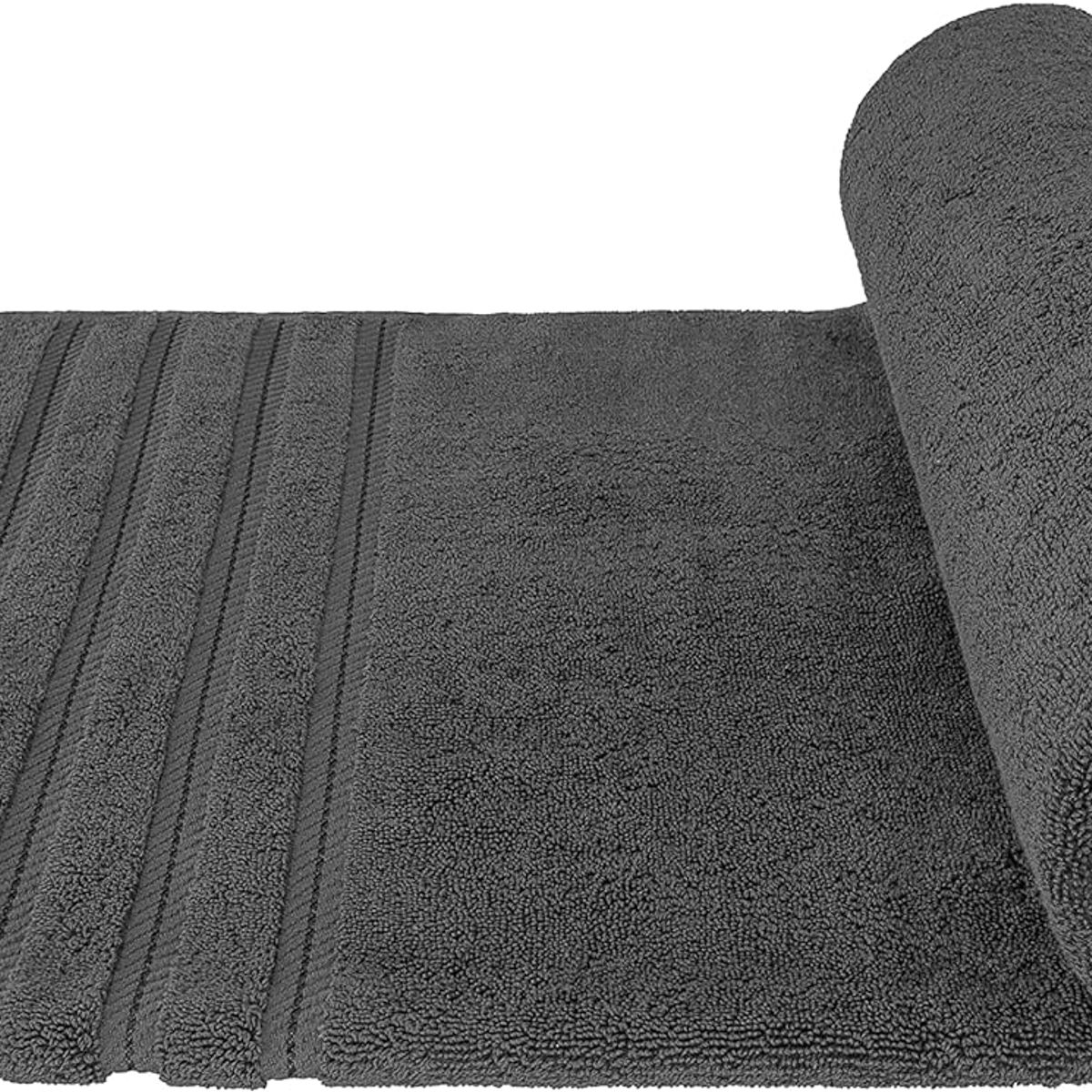 AMERICAN SOFT LINEN - Toallon de Baño 100% Algodón 88x177 cm 600 gsm Gris