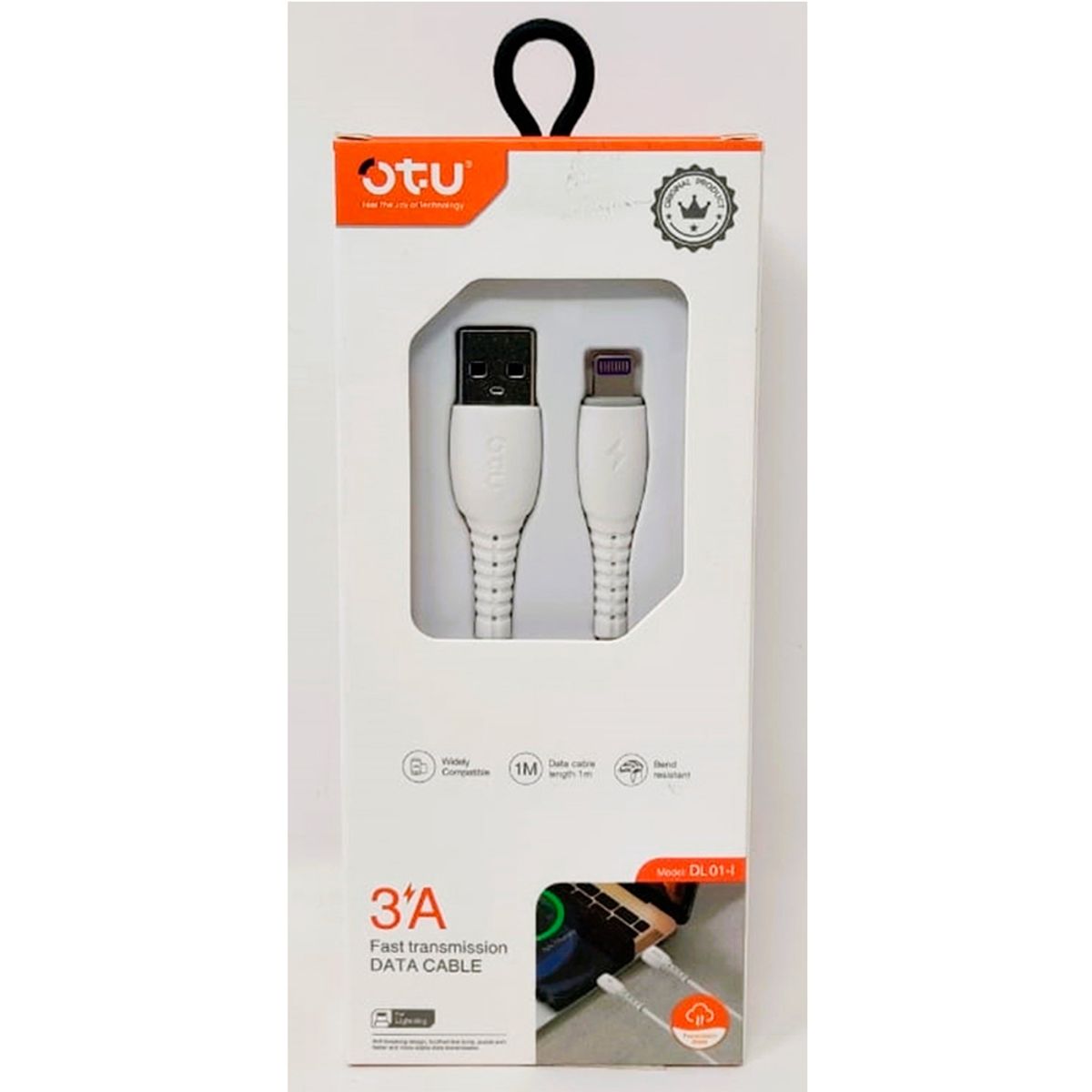 GENERICO - Cable Fast Transmission Data 1m Lighting 3a