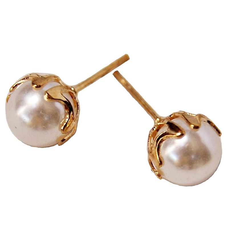VIVAFELICIA - Aros Perlas Kitty Dorado