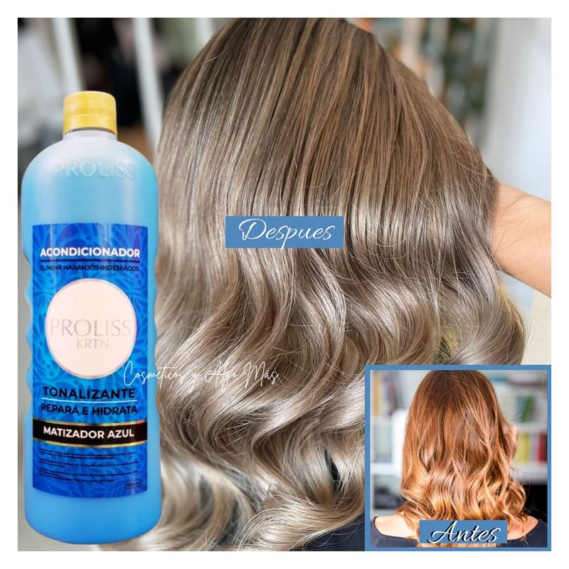 PROLISS - Acondicionador Matizador y tonalizador azul proliss 1 litro
