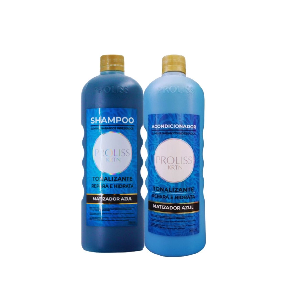 PROLISS - Kit Champu y Acondicionador Matizadoresy tonalizantes azul 1L CU
