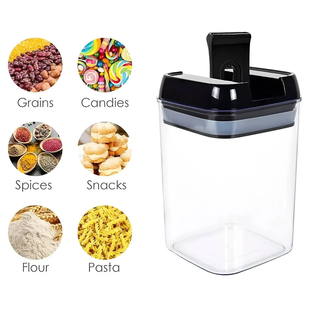 GENERICO - Set 7 Contenedores Cocina Despensa para Alimentos Alta Calidad