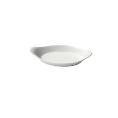 IMAHE - Set De 2 Plato Oval Con Orejas Porcelana 26 Cm