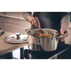 LE CREUSET - Cacerola Alta Acero Inoxidable 24cm
