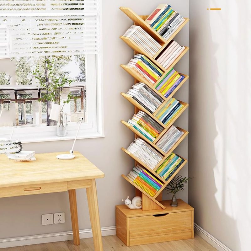 U BUY - El almacenamiento vertical estantería ahorra espacio 158 cm