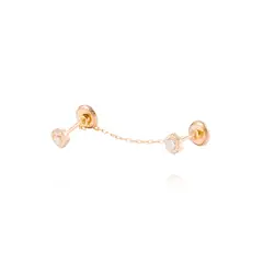 JB JOYAS BARON - Piercing de Oro de 9kt Circones con colgante