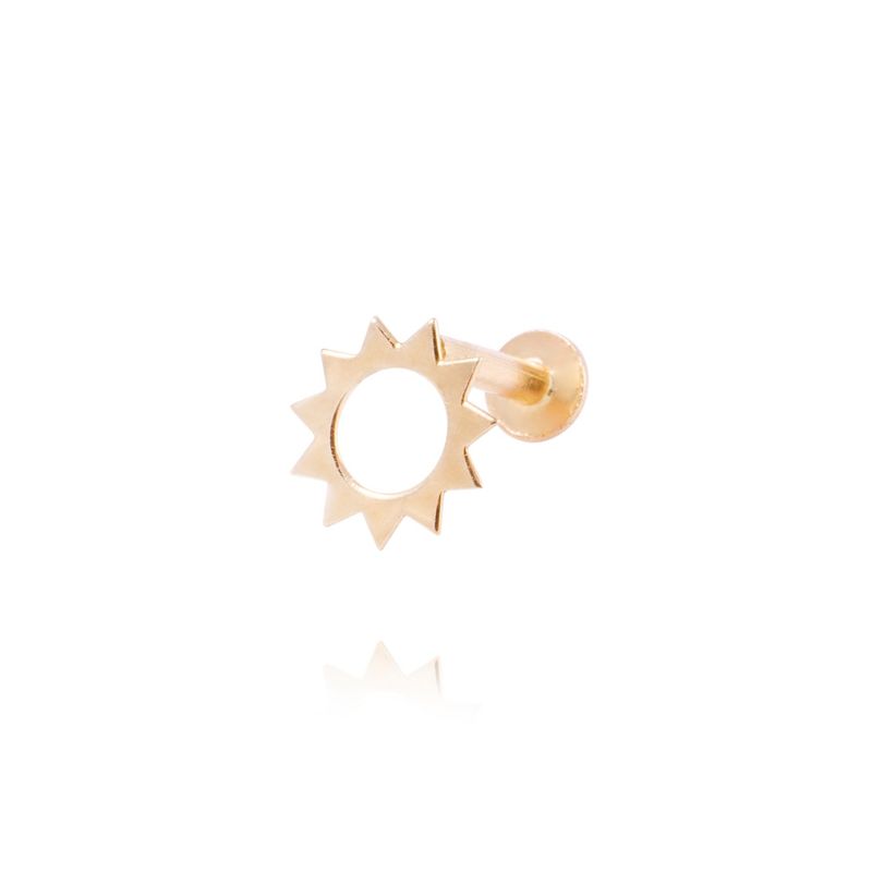 JB JOYAS BARON - Piercing de Oro de 9kt Modelo Sol