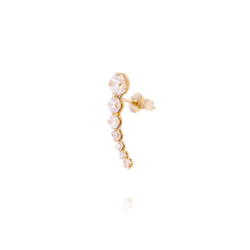 JB JOYAS BARON - Piercing de Oro de 9kt con Circón