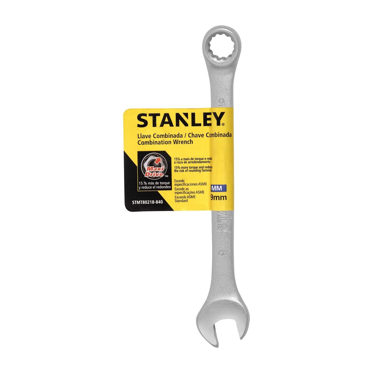 STANLEY - Llave combinada Métrica Basic 9mm STANLEY STMT80218-840