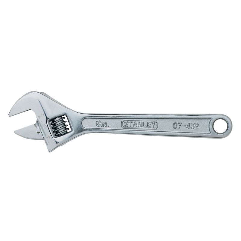 STANLEY - Llave Ajustable Cromada 8'' (200mm) STANLEY 87-432LA