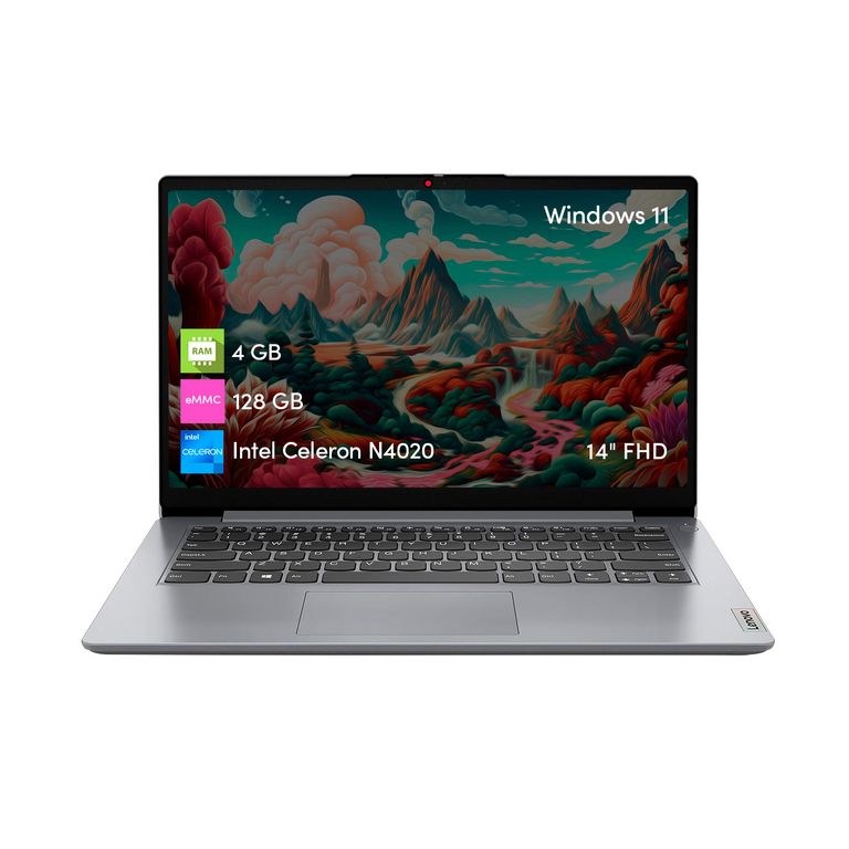 Notebook Ideapad Celeron 4GB 128GB 14 FHD Win11