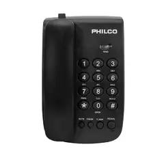 PHILCO - Teléfono de Sobremesa Flash y Silencio Negro
