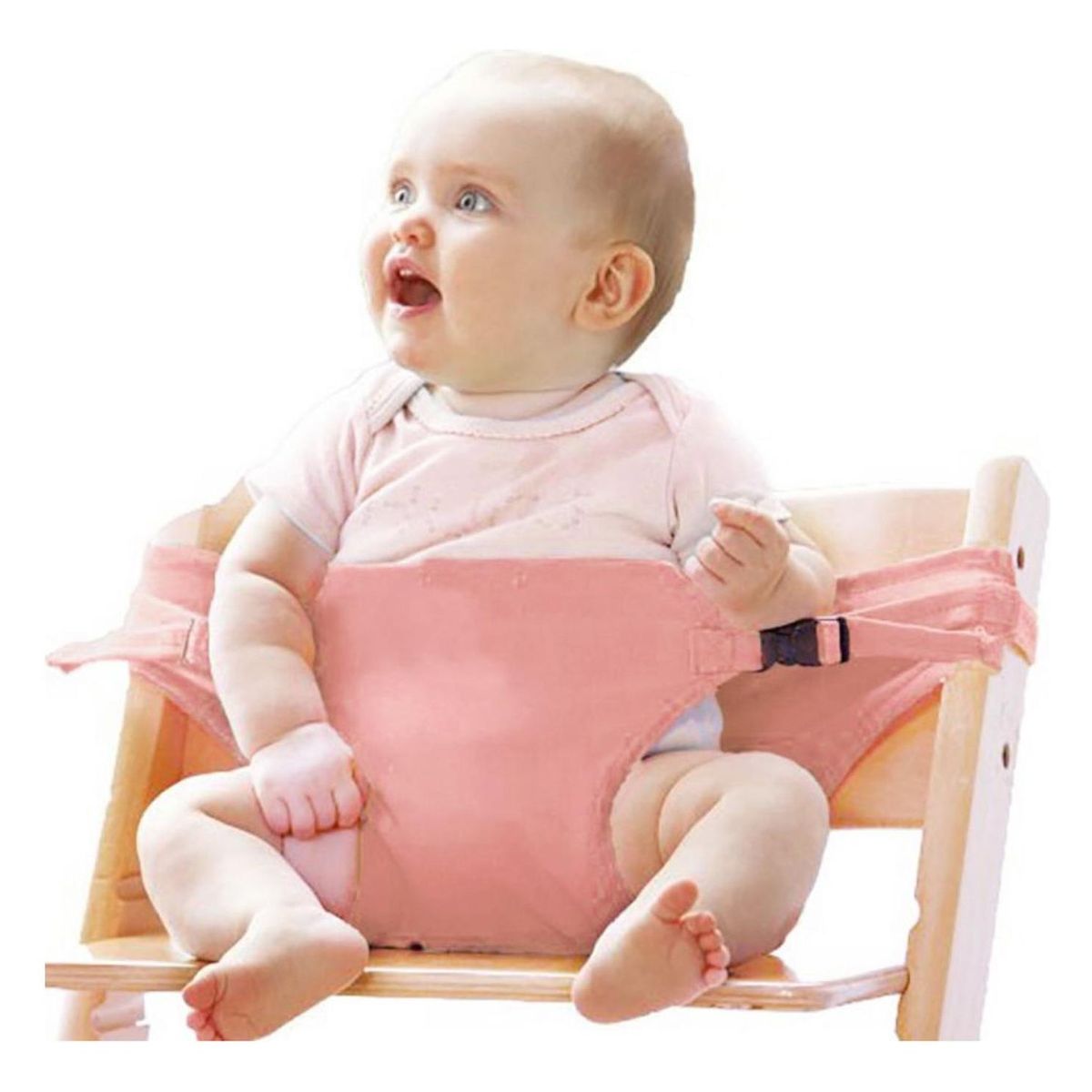 IMPORTCLICK - Sujetador Arnés Infantil Bebe Para Silla Portátil Rosada