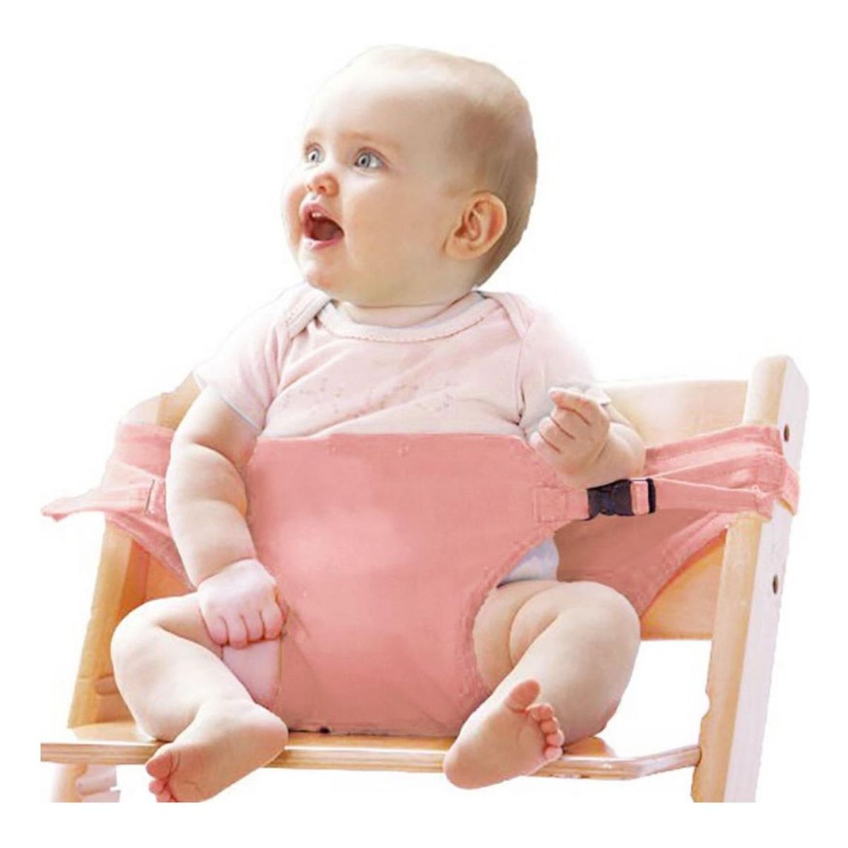 IMPORTCLICK - Sujetador Arnés Infantil Bebe Para Silla Portátil Rosada