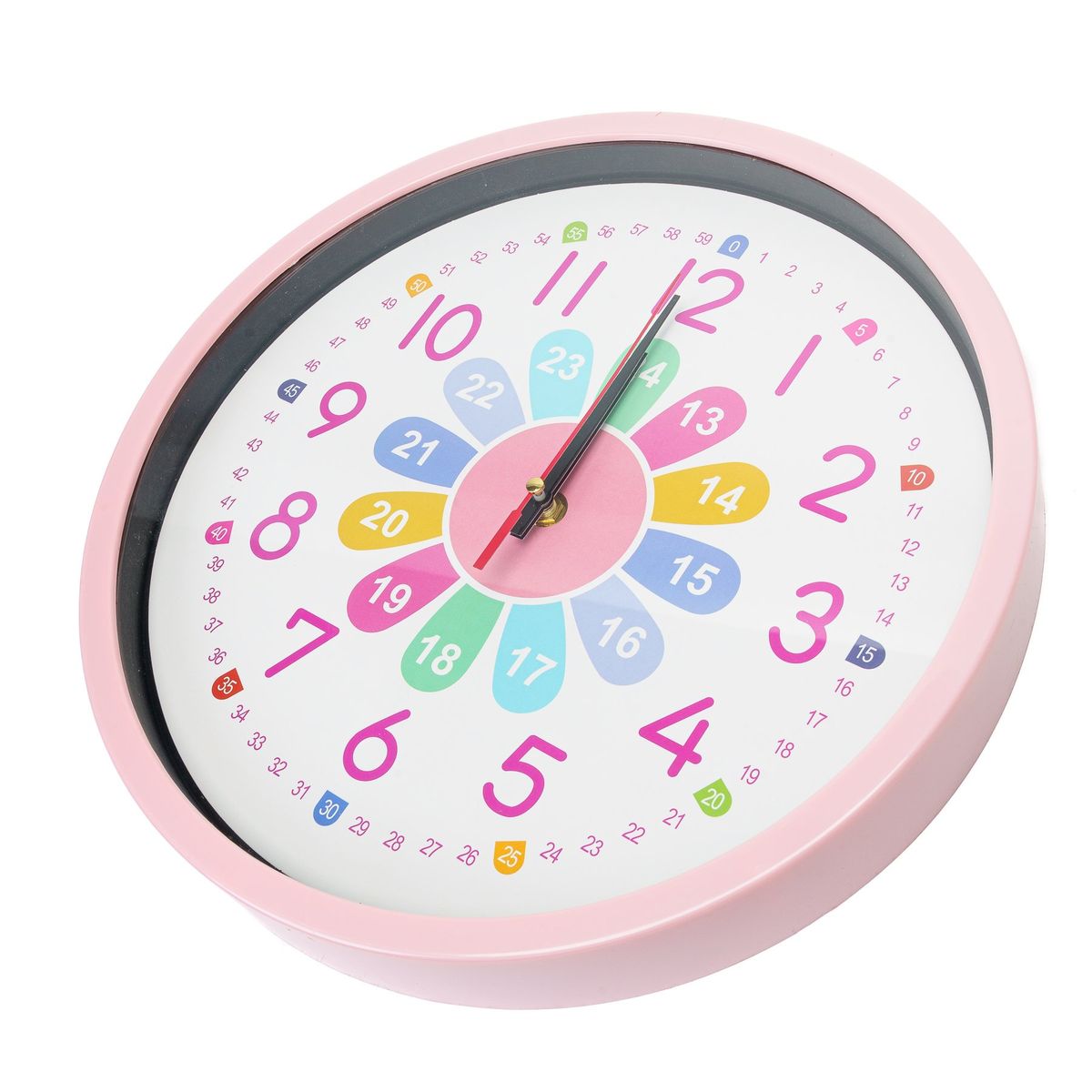 CHINITOWN - Reloj de Pared Infantil Rosa Chinitown
