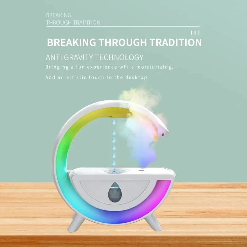 GENERICO - Lampara Humidificador De Aire Antigravedad Luces Rgb