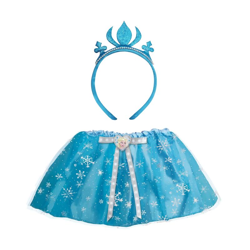 PRONOBEL - Disfraz Frozen Falda & Cintillo Corona Celeste Disney