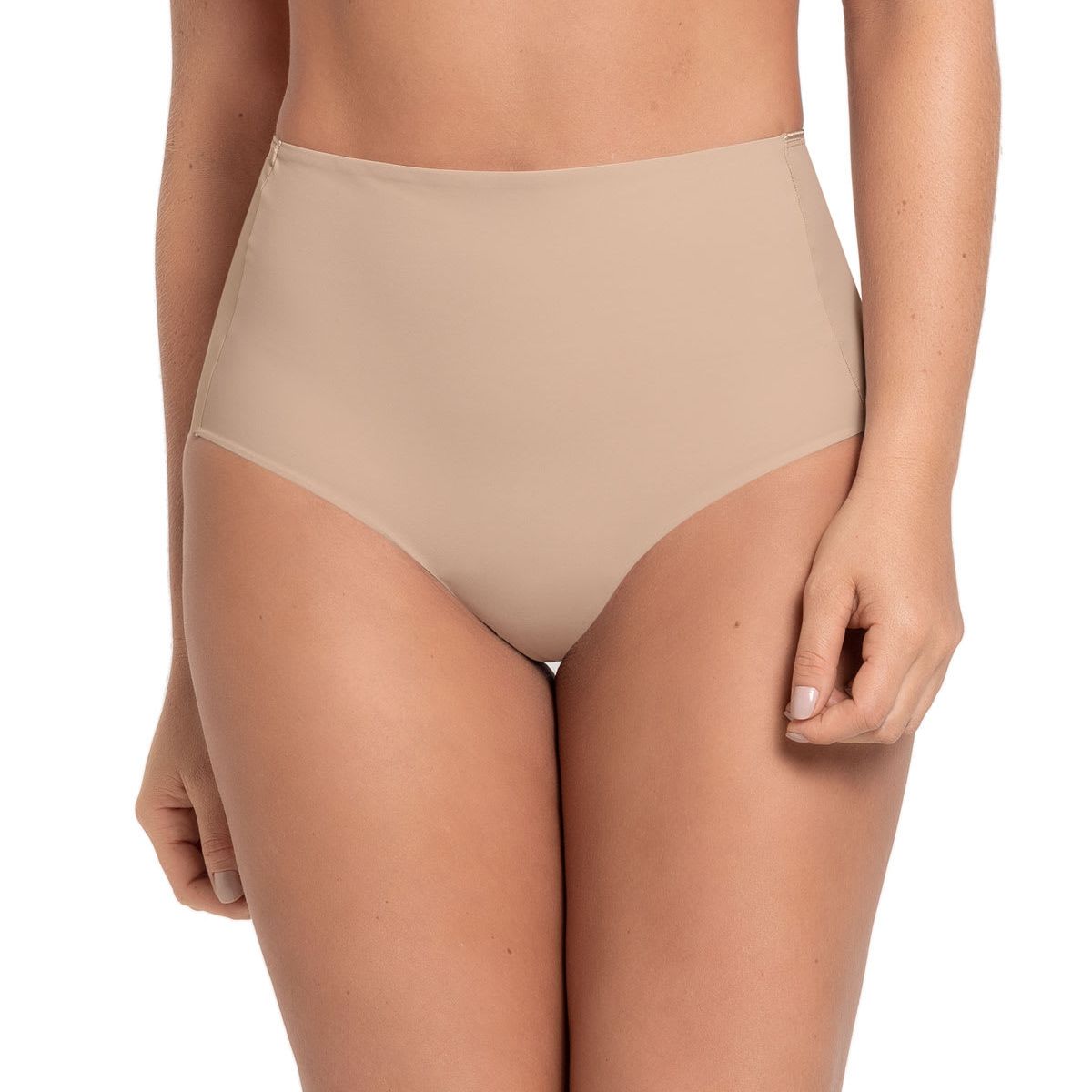 LEONISA - Calzón Clásico Invisible de Control Fuerte 012949 Beige