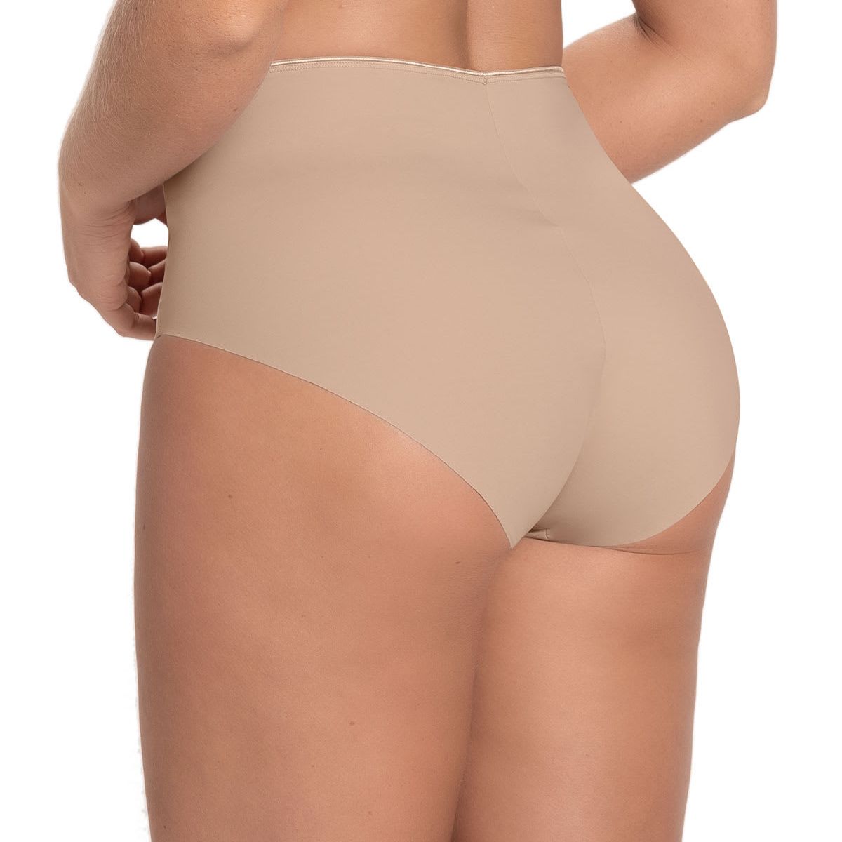 LEONISA - Calzón Clásico Invisible de Control Fuerte 012949 Beige