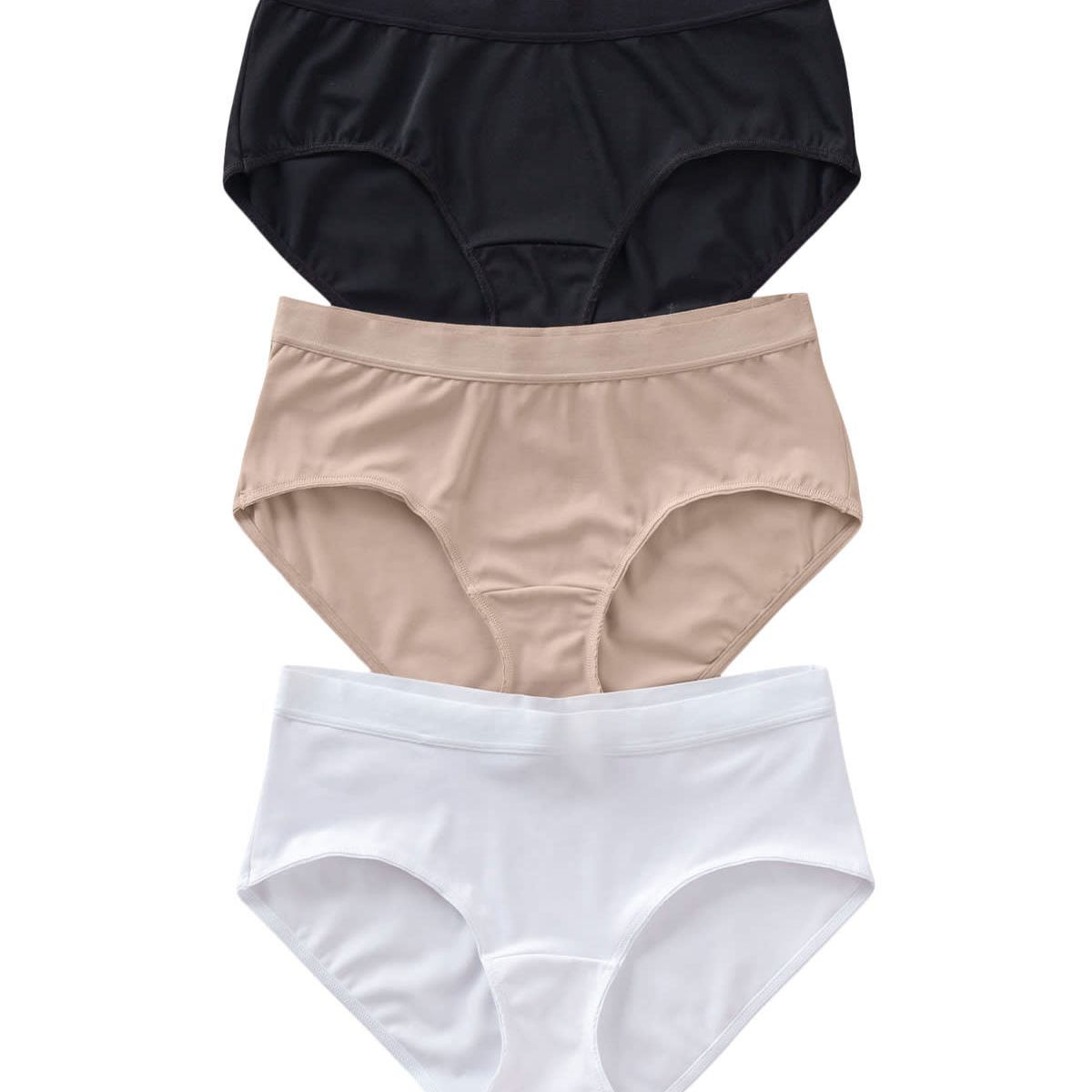 LEONISA - Leonisa Pack x 3 hípsters de buen cubrimiento 12686X3 Blanco