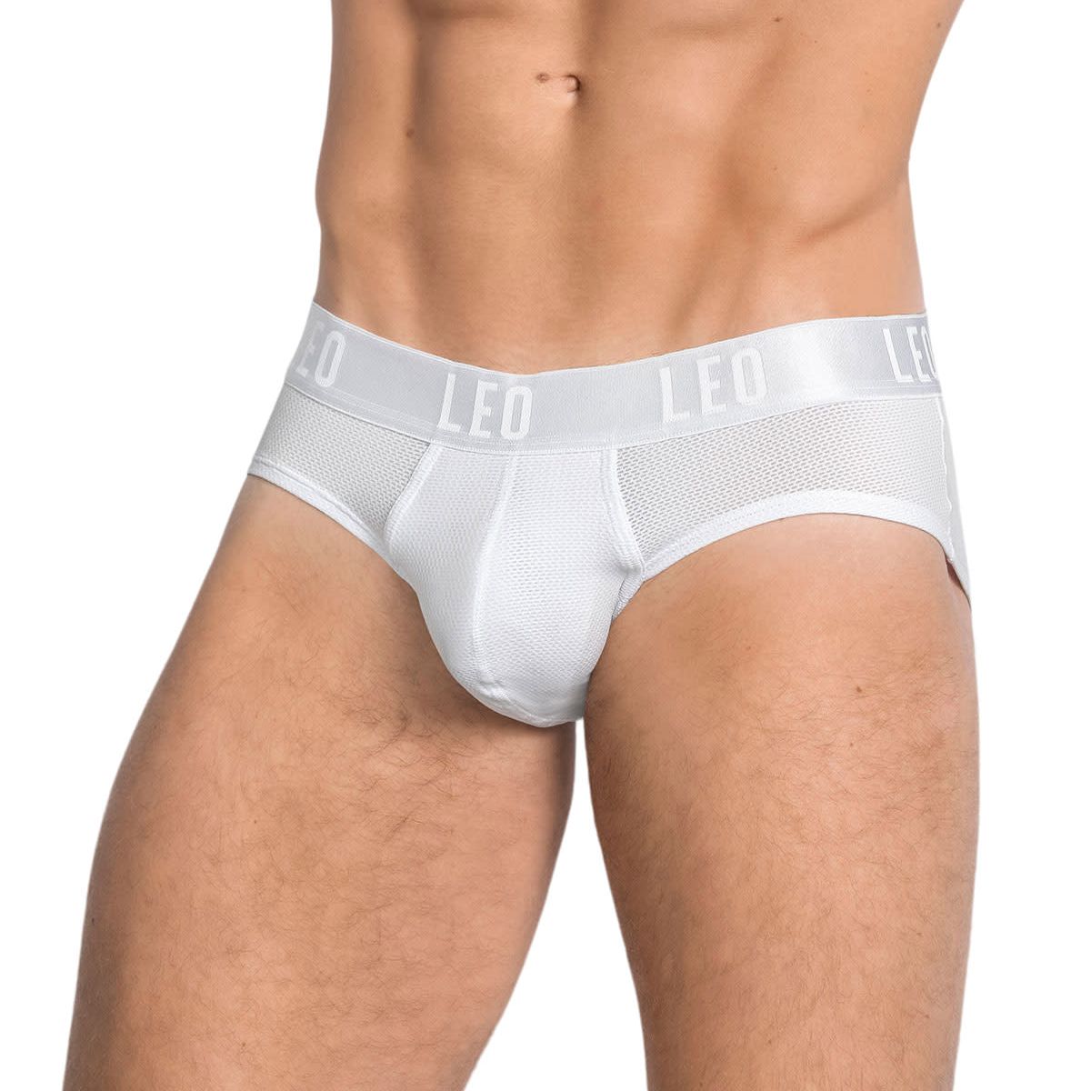 LEO - Bóxer brief de alta transpiración en microfibra ideal para uso diario 033278N Blanco
