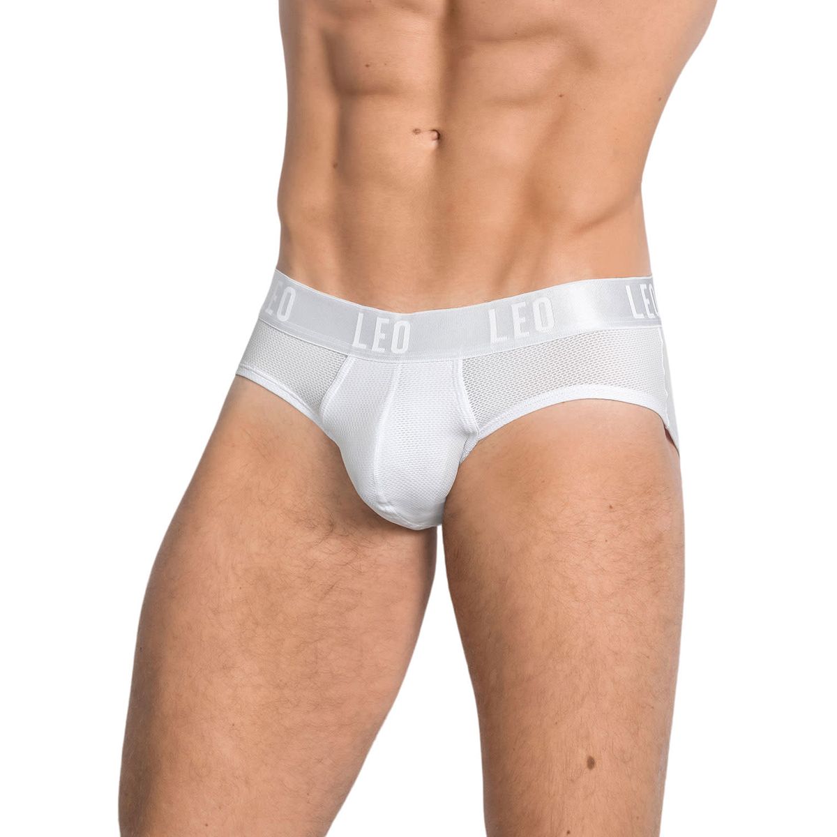 LEO - Bóxer brief de alta transpiración en microfibra ideal para uso diario 033278N Blanco