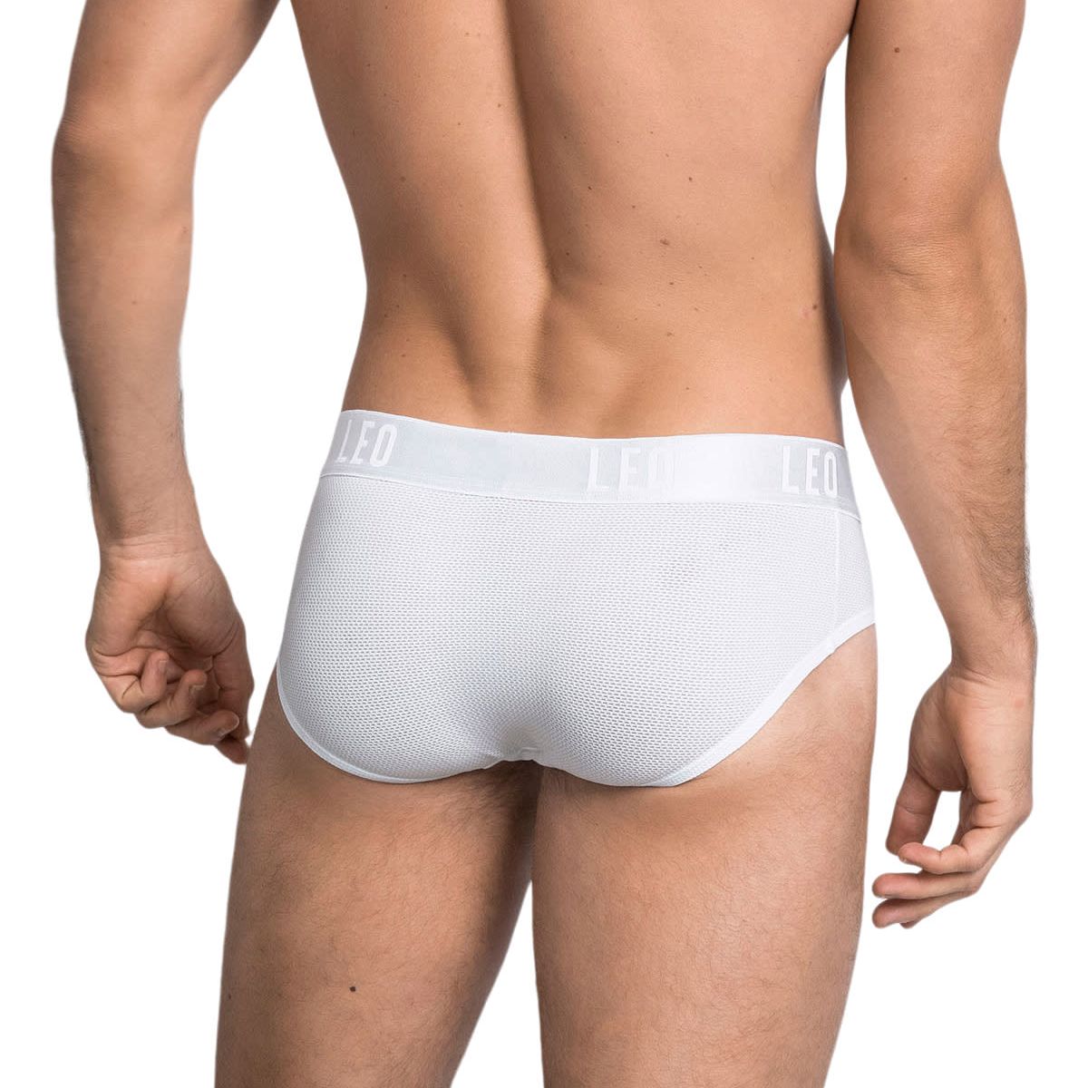 LEO - Bóxer brief de alta transpiración en microfibra ideal para uso diario 033278N Blanco