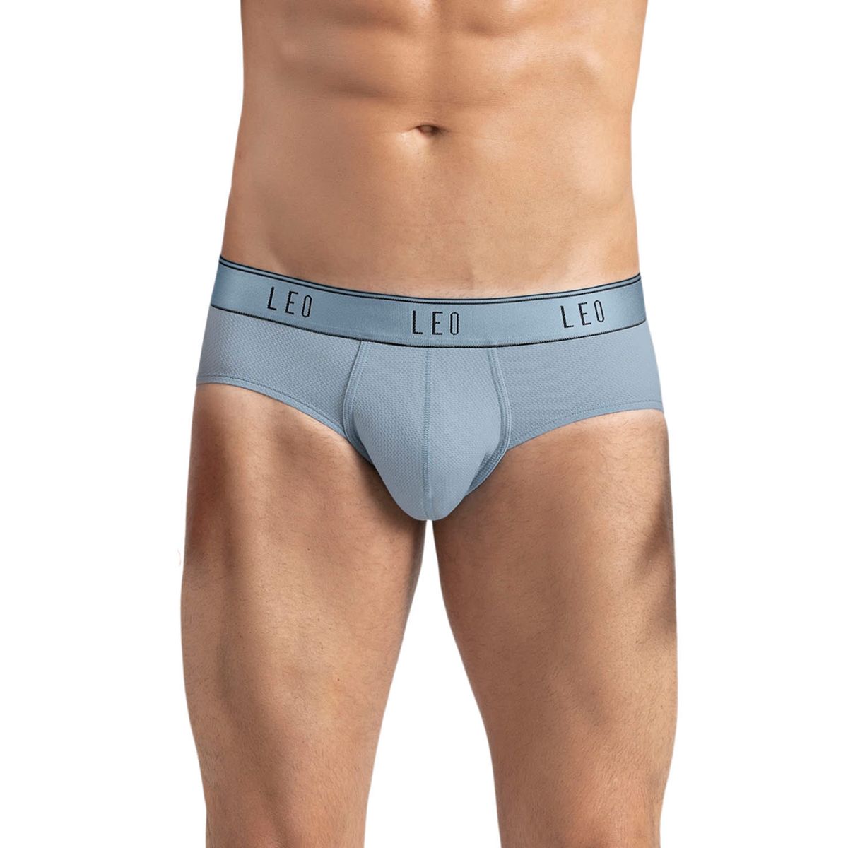 LEO - Bóxer brief de alta transpiración en microfibra ideal para uso diario 033278N Azul Claro
