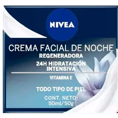 NIVEA - Crema Facial de Noche Regeneradora Hidratante 50ml