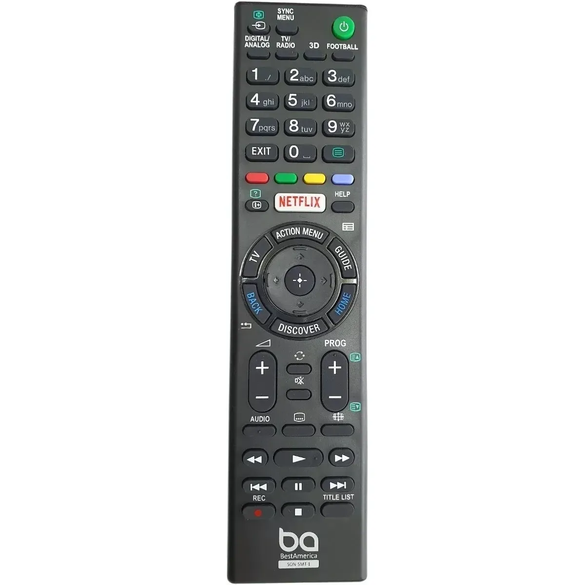 GENERICO - Control Remoto Compatible con Sony Smart Tv