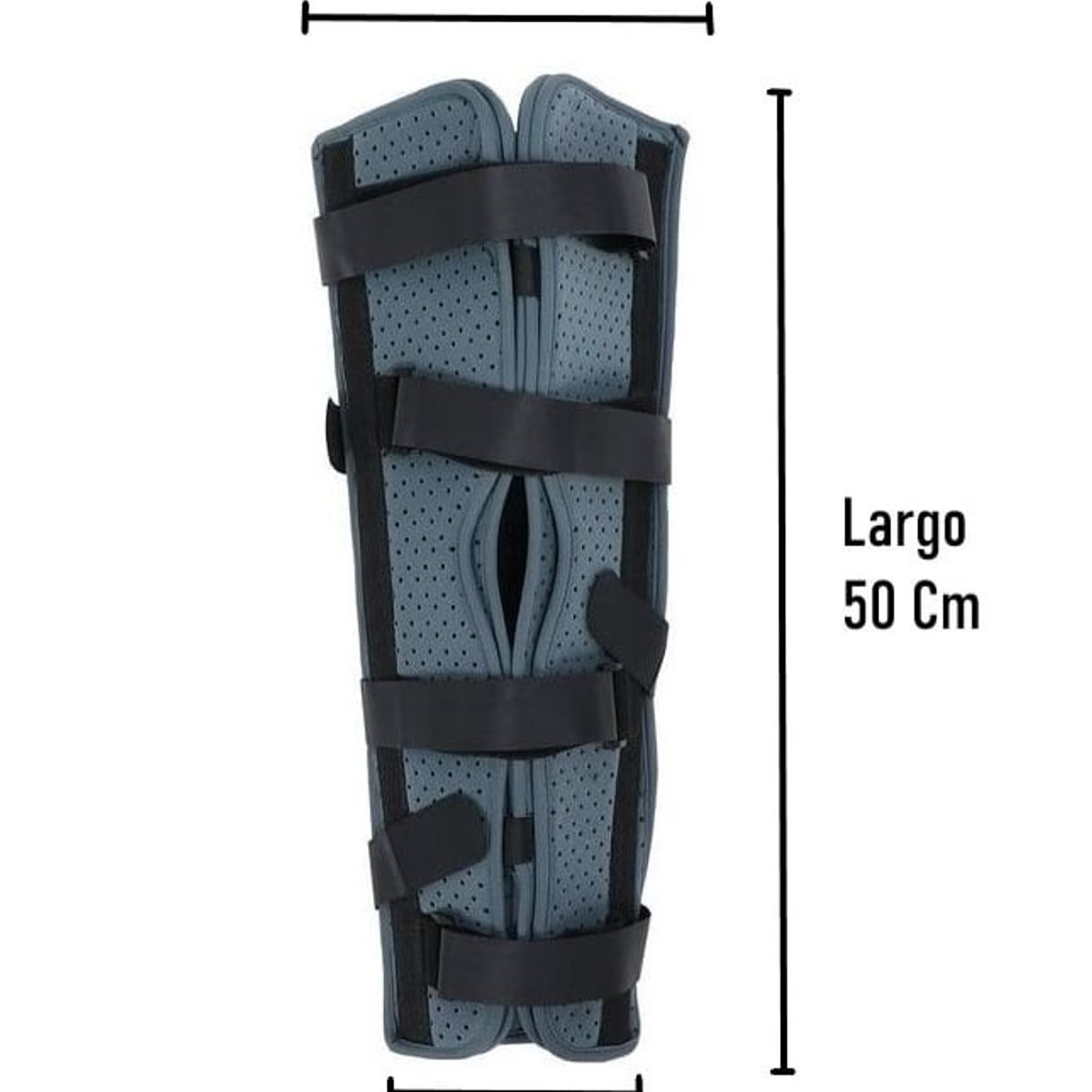 ONEDER - Inmovilizador De Rodilla Largo Tripanel Con Velcro Ajustable Talla S