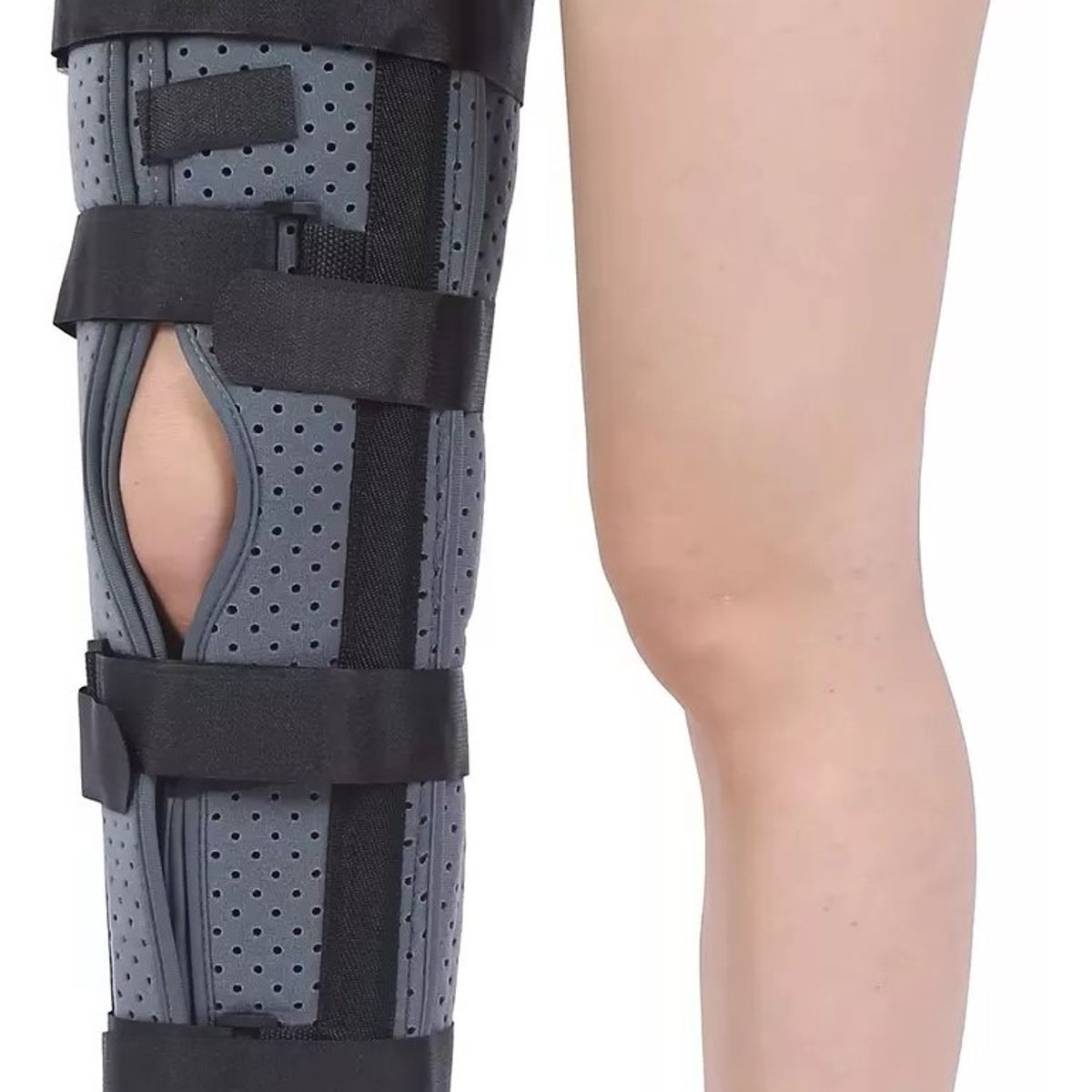ONEDER - Inmovilizador De Rodilla Largo Tripanel Con Velcro Ajustable Talla M