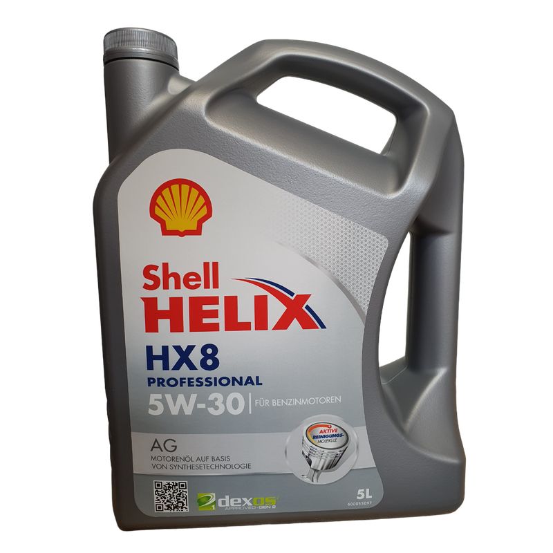 SHELL - Aceite de Motor Shell Helix HX8 Professional AG 5W-30 5L