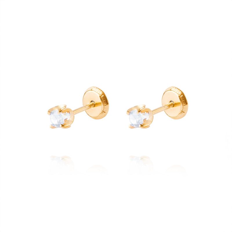JB JOYAS BARON - Aros de Oro 18kt Aquamarine 3MM