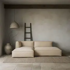MILK - Sofa Seccional Cube Widecouch Derecho Crudo
