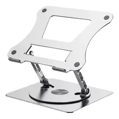 GENERICO - Soporte Base Alzador Notebook Mac Plegable Giratorio