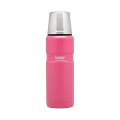 KEEP - Termo Ergo Negro 500ml Acero Inoxidable Pico Cebador Rosa