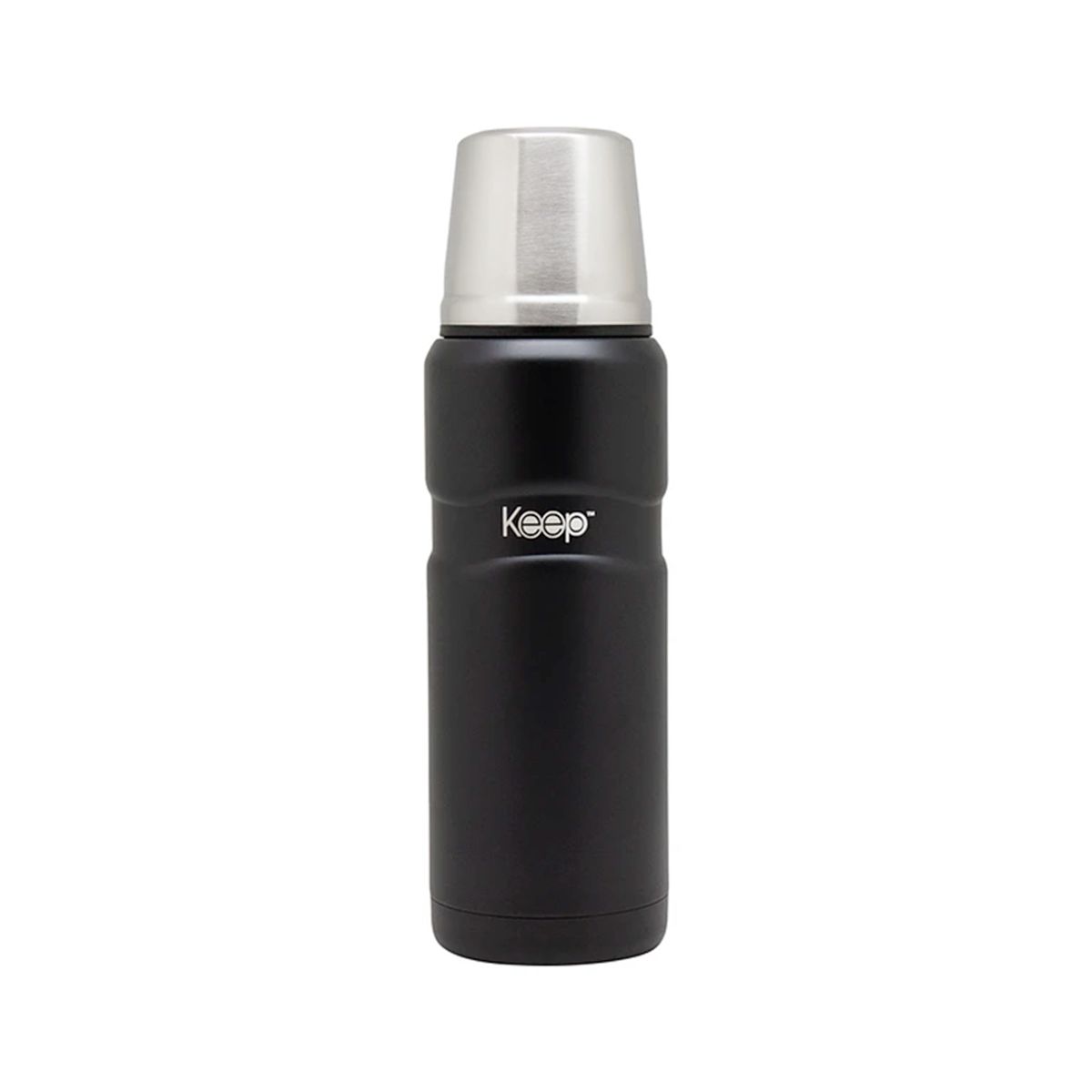 KEEP - Termo Ergo Negro 500ml Keep Acero Inoxidable Pico Cebador Negro
