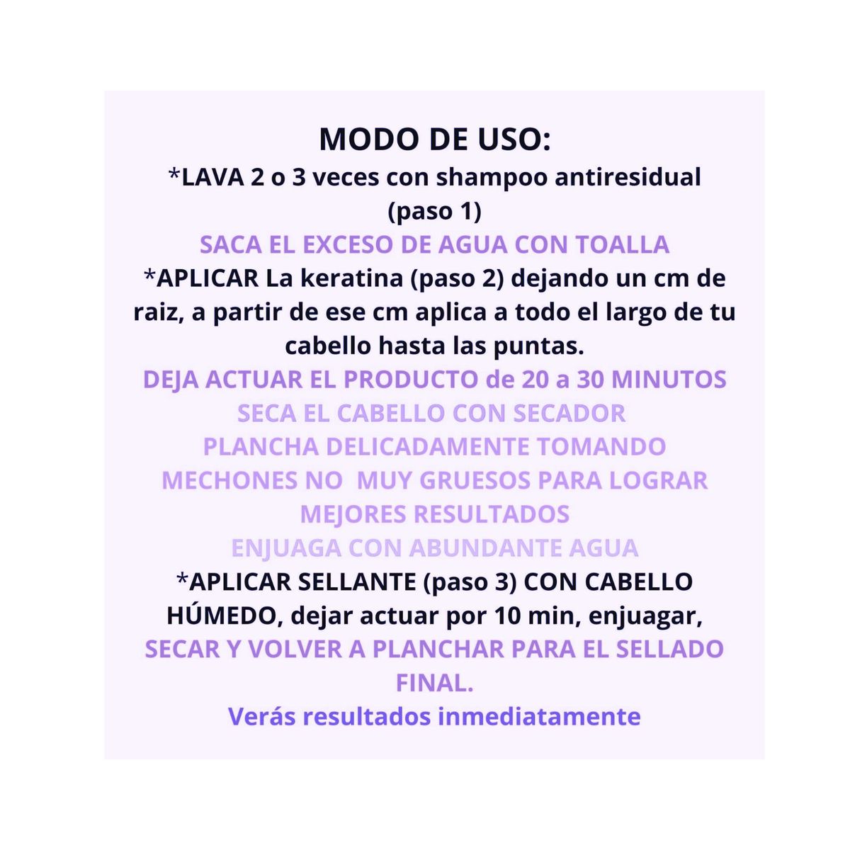 PROLISS - KIT 3 PASOS ALISADO PROFESIONAL PROLISS EFECTO PLASTIFICADO