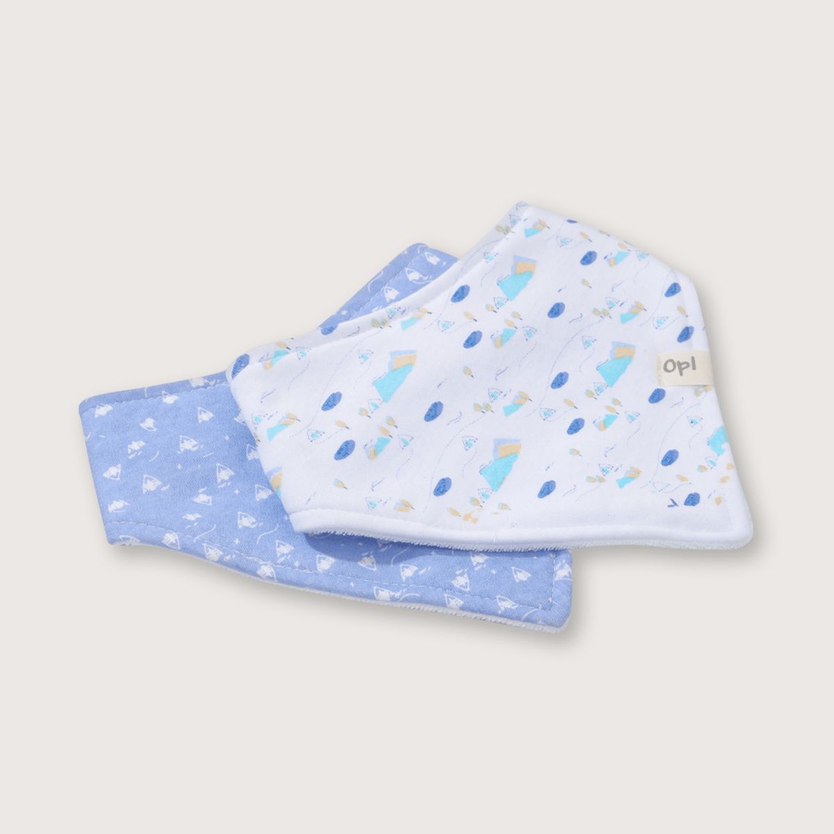 OPALINE - Babero Bebé niño Azul 39279 Opaline