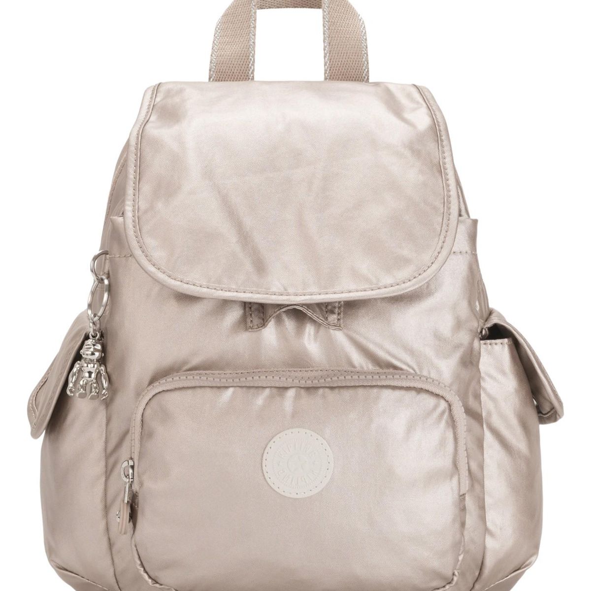 KIPLING - Mochila City Pack Mini Mujer Plateado