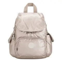 KIPLING - Mochila City Pack Mini Plateado