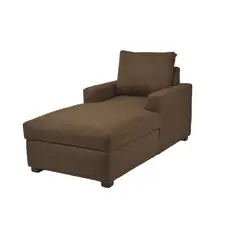 BILDUN - Chaise Longue Lino Café