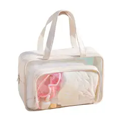 ATURE - Comestiquero Organizador Bolsa De Cosméticos Transparente Neceser 2pcs