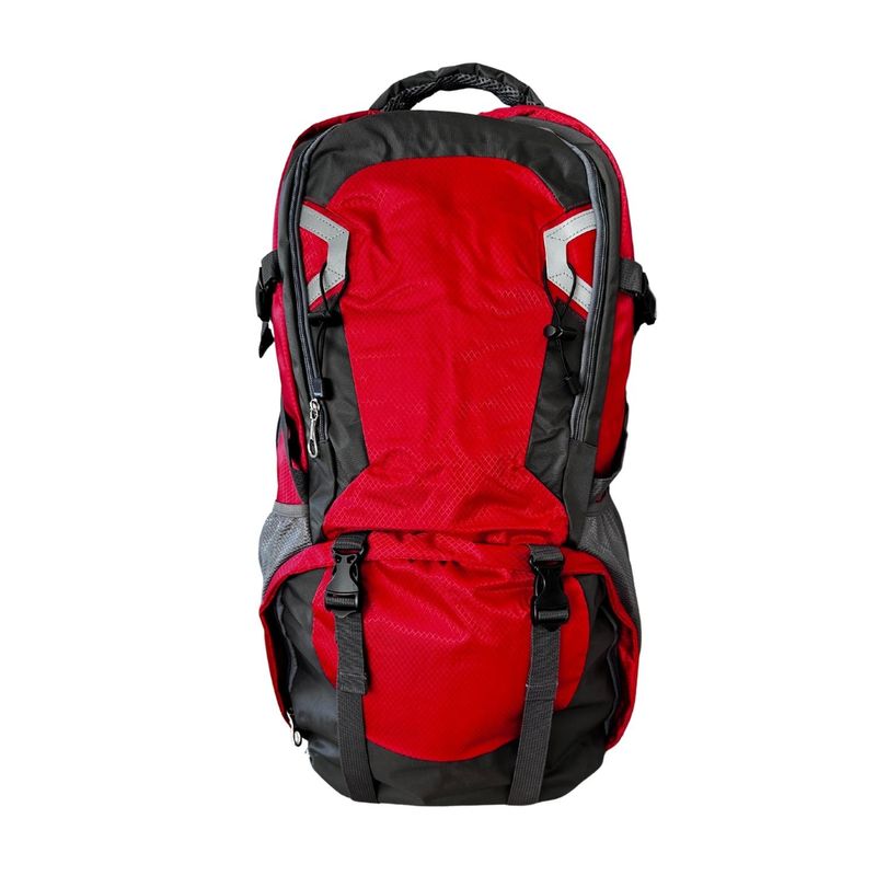 AUCKLAND OUTDOOR - Mochila Trekking 70 L Roja Camping Outdoor
