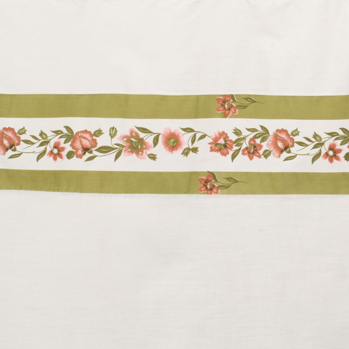 GENTILE - Cortina de baño  200 x 200 cms Crudo Flores