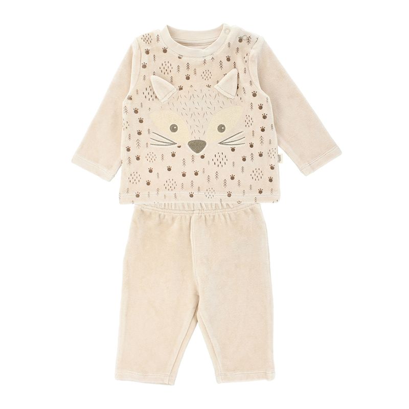 BUBBLE GUMMERS - Conjunto De 2 Piezas Unisex Bubblegummers Agus Beige
