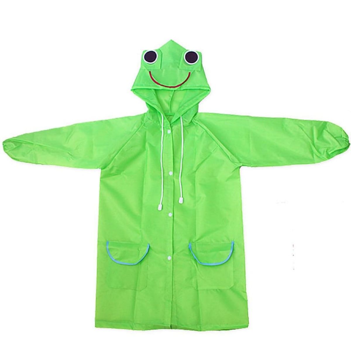 GENERICO - Poncho Impermeable Para Niños lindo diseño VERDE