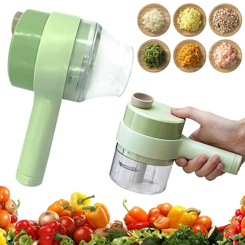 GENERICO - Picadora de verduras eléctrica portátil Mini procesador de alimentos