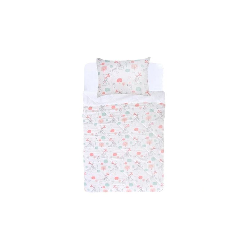 GENERICO - Plumón Básico sherpa 1.5 Ropa De Cama rosa